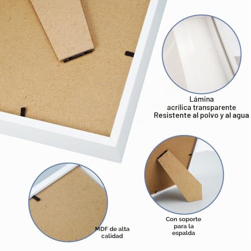 Miniatura 3 de Marcos Con Profundidad Para Objetos De Hasta 3 Cm, 15x20cm Marco De Fotos 3d Para Rellenar, Caja De Sombra Para Objetos Y Fotos, Marco De Fotos De Caja De Sombra Para Ramo, Recuerdos, Entradas Blanco