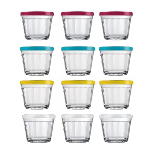 Kit 12 Tigelas Americano Nadir 350ml com Tampas Sortidas