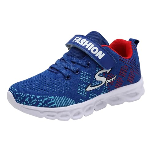 IWIHMIV Kids Tennis Athletic Shoes Boys Comfortable Casual Running Shoes Non Slip Breathable Walking Sneakers