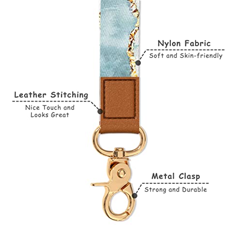 Image of Wrist Lanyard Key Chain, Cute Wristlet Strap Keychain Holder for Women Men Car Keys ID Badges Card Wallet Phone Camera