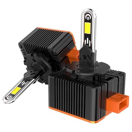LUDUN D3S Xenon Brenner – Extra Hell 6000K Weiß mit KI-Chip & Zulassung – 12V 60W Bixenon D3S Scheinwerfer Ersatzlampe