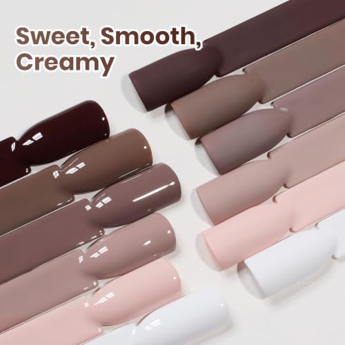 Image of Beetles Neutral Gel Polish Set, 6 Neutral Brown Colors Gel