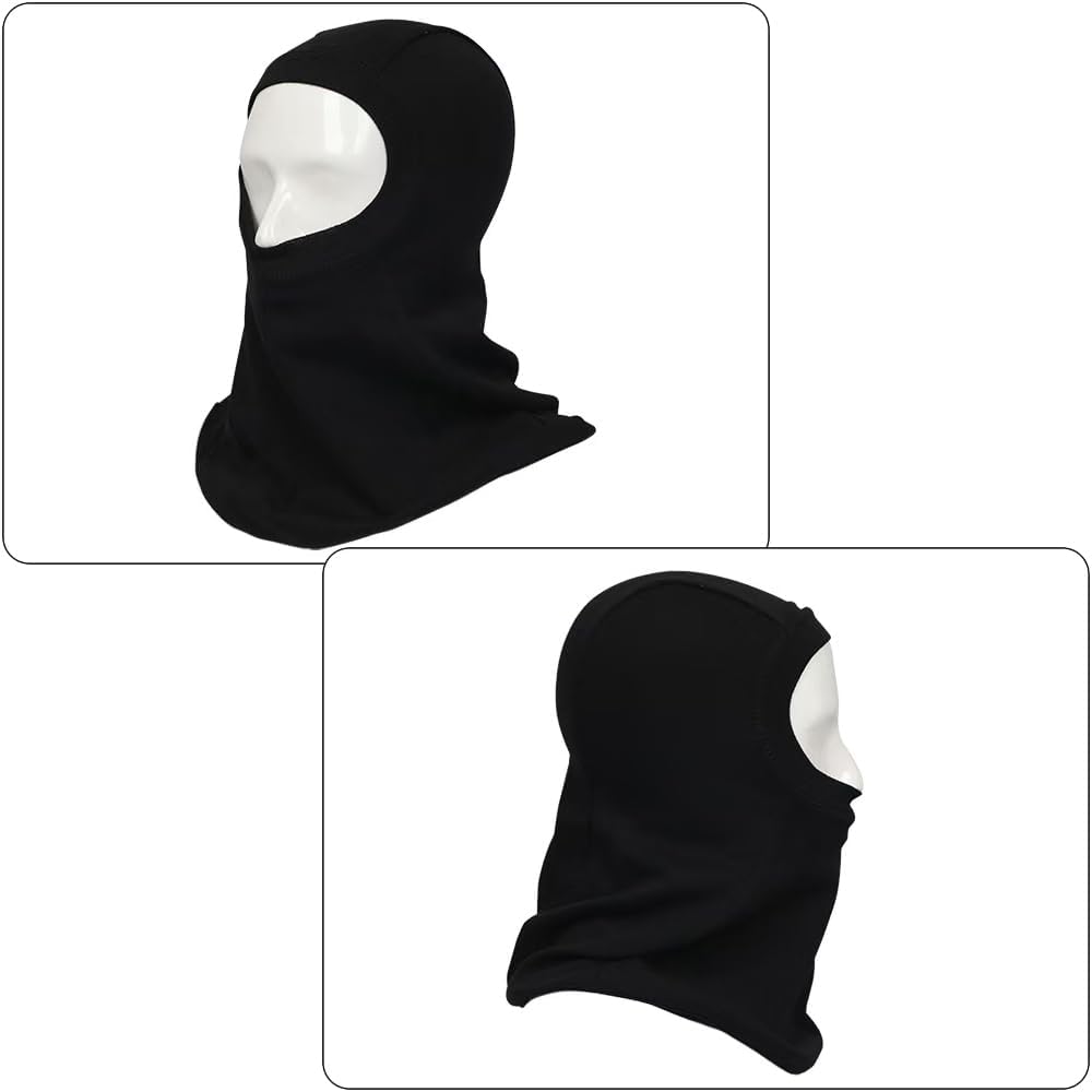 2 Pieces of Flame Retardant Grade Balaclava FR Cotton, Full face Cover Welding, Hood, Welding, Helmet, for Welding, Construction, Maintenance and Other Daily Flame Retardant Work Black