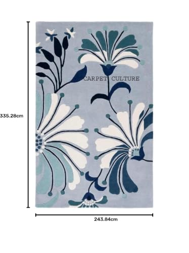 Image of Carpet Mahal Handmade Handwoven Tufted Made of 100% Soft Blended Wool Export Quality Carpets with 1 Inch Thickness (8x11 Feet) Color Multi