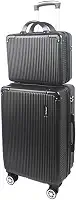 Mala de Bordo 10kg com Frasqueira Bagagem de Mão Expansível ANAC Rodas Duplas 360° Cadeado TSA Antifurto Alça Lateral Design Leve Resistente Ideal para Viagens Avião (Preto)