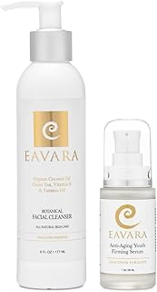 Suero facial antiarrugas orgánico y limpiador...