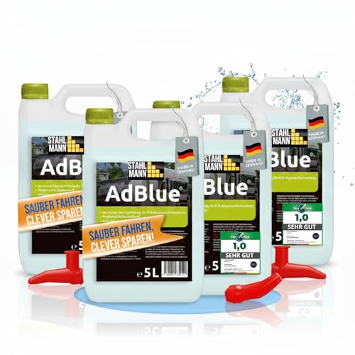 Adblue [4x5L] inkl. Ausgießer - [MADE IN GERMANY] - Adblue 10 l für diesel ISO 22241 Ad Blue [20 Liter]