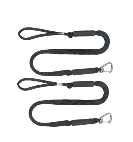 Corde d'amarrage extensible de 4 pieds avec élastique pour bateau et quai