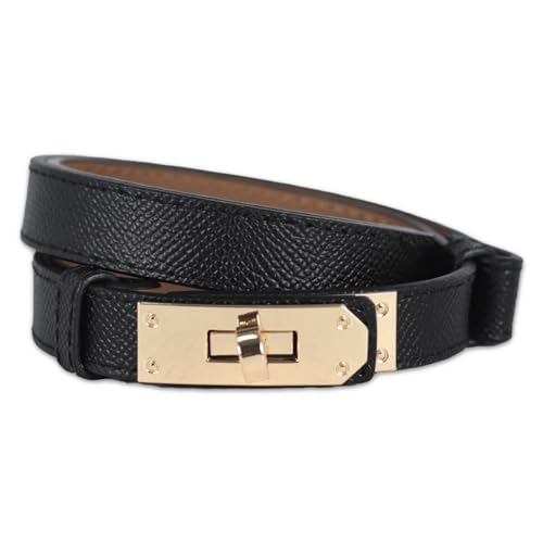 Image of Aurolran Women's Fashion Classic Metal Buckle Leather Belt with Jeans Dress