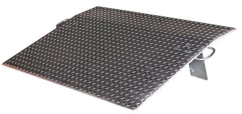 Vestil EH-3630 Aluminum Economizer Dock Plate, 30" Length, 36" Usable Width, 1/2" Plate
