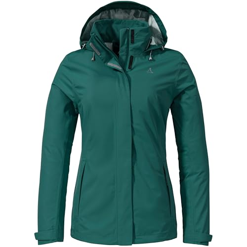 Preisvergleich Produktbild Schöffel Damen Jacket Gmund L Regen, Teal, 44 EU