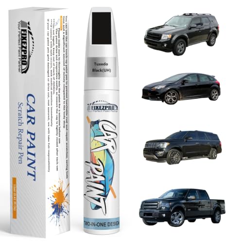 Image of Tuxedo Black(UH) Touch Up Paint for Ford, Car Paint Scratch Repair Remover Pen Color Exact Match, Quick and Easy to Fix and use Automotive Chips and Nicks Scuff
