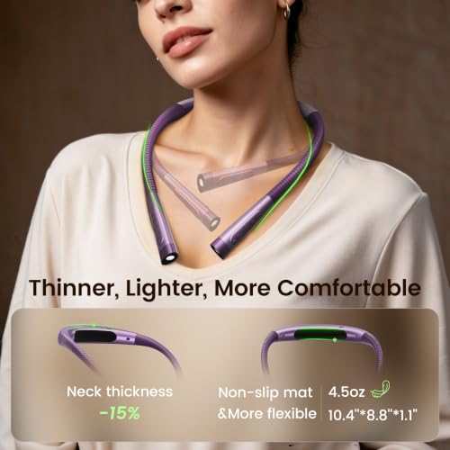 Image of Glocusent Upgraded Neck Light,100Hrs Slimmer Reading Light for Books in Bed