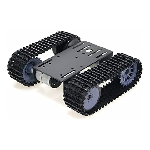 Professional Robot Tank Chassis TP101, Tracked Car Moving Platform, Remote Control Robotic Model with DC Motor, DIY Smart Track Crawler for Arduino, Raspberry pi School Sciences Eduaction Kits Cover