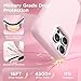 GolbinBox Magnetic for iPhone 16 Pro Max Case, Compatible with MagSafe, Screen Protector + Camera Lens Protector, Liquid Silicone Shockproof Protective Phone Case for iPhone 16 Pro Max, Chalk Pink