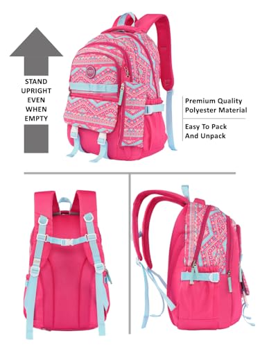 Image of Lavie Sport Lineplay Laptop Backpack | 36 Liters | Fits Upto 16 Inch | Laptop Compatiable | Rain Cover | Gift for Boys & Girls