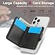 XFSRG Magnet Handy Kartenhalter Leder Kartenfach Für Handyhülle Stilvolles Design Credit Card Holder Für Smartphone(Serie 16)