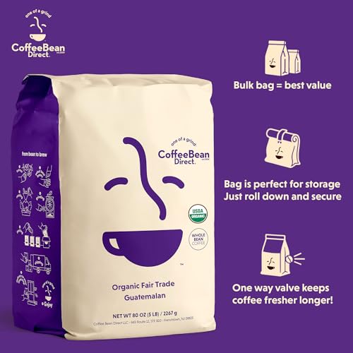 Coffee Bean Direct Organic Fair Trade Guatemalan, Whole Bean Coffee miniatura 3
