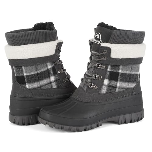 FEWGLEN Womens Insulated Snow Boots