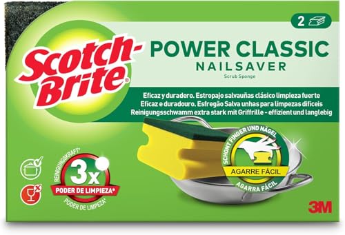 Scotch-Brite Estropajo salvaúñas clásico, 2 unidades por paquete