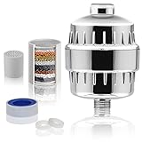 Shower filter whit 15 stages shower filter cartridge Can efficient reduces lime & chlorine -...