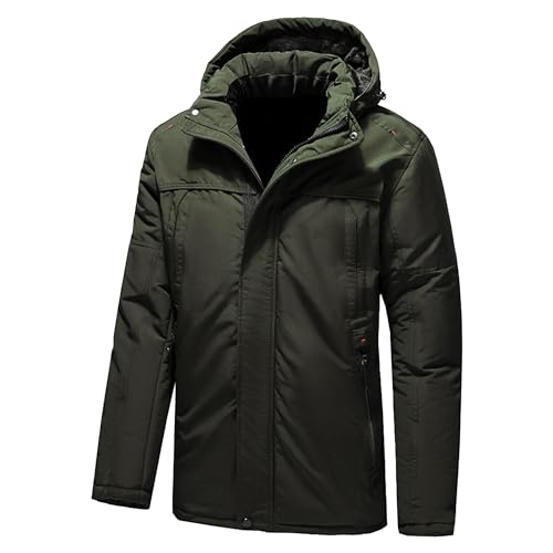 Manteau d'hiver coupe - vent avec grande poche pour homme veste chaude softshell full zip