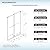 Woodbridge 44-48" W x 80" H Frameless Double Sliding Shower Door with Tempered Glass & Explosion Proof Film in Brushed Nickel Finish