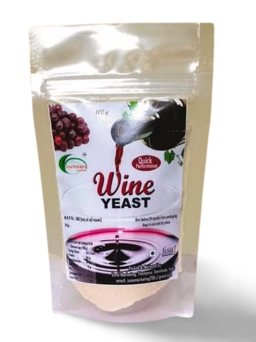 Zone Marketing Wine Yeast for Making and Fermenting Wine/Fast Fermentation Yeast - 500gm