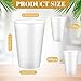 LemonRoad 25 Pcs Frosted Plastic Cups Bulk Blank Clear Disposable Drink Tumblers for Wedding Stadium Painting Marketing Events Home Birthday Party Supplies (12 oz)