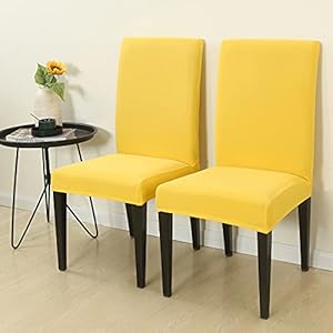 Chickwin4packdiningroomchaircoversyellowstretchparsonsdiningchairslipcoverssetof4highbackarmlesskitchenchaircoverwashableforrosparasillasdecomedor Urban Country Home Decor Chickwin 4 pack dining room chair covers yellow stretch parsons dining chair slipcovers set of 4 high back armless kitchen chair cover washable forros para sillas de comedor urban country home decor