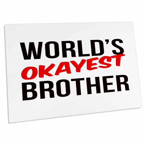3dRose Worlds Okayest Brother Pad de Escritorio miniatura 1