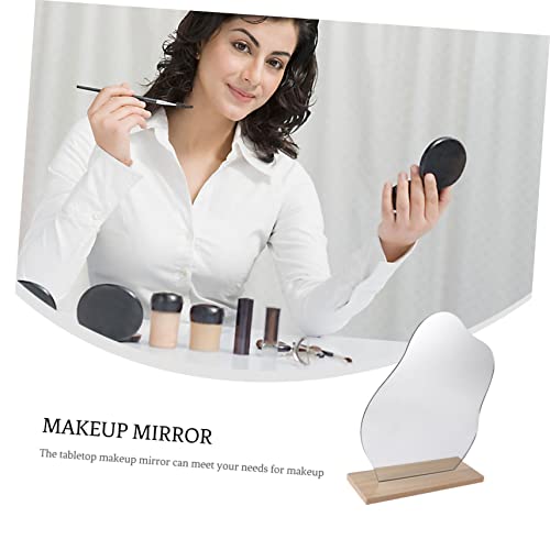 Espejo de maquillaje irregular para escritorio FOMIYES miniatura 5