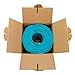 Dripstone CAT6 Ethernet Cable 1000ft Bulk Network LAN Wire 23AWG Solid UTP 550MHz High-Speed Internet Cable Gaming, Streaming, Office, Home Use, Pull Box, Cat6 Bulk, Stable Connectivity - Aqua