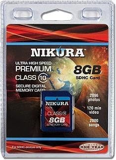 NI-SD8GB SD Memory Cards