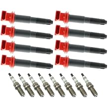 Set of 8 Ignition Coils + Spark Plugs for Porsche Cayenne S GTS 2008-2014