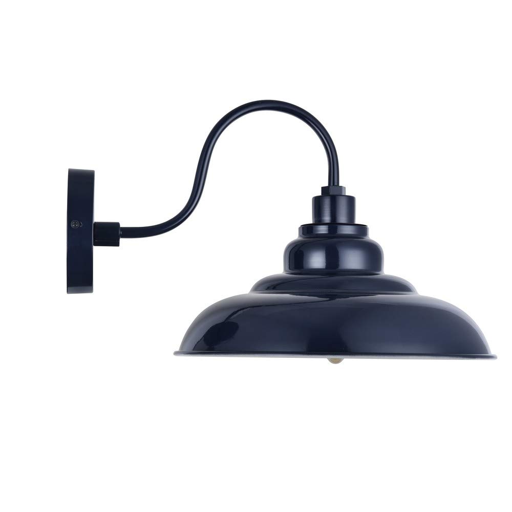 Portland Reclaimed Style Wall Light Squid Ink Navy Blue - Soho Lighting