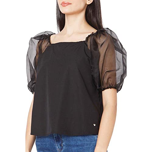 Image of Spykar Women's Cotton Solid Slim Fit Shirt