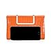 CHARMING TAILOR Small Crocodile Print Clutch Bag PU Alligator Handbag Women’s Clutch Purse (Orange)