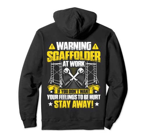 Scaffolding At Work Scaffolder Pullover Hoodie, Black