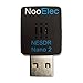 NESDR Nano 2 - Tiny Black RTL-SDR USB Set (RTL2832U R820T2) with MCX Antenna. Software Defined Radio, DVB-T and ADS-B Compatible, ESD Safe