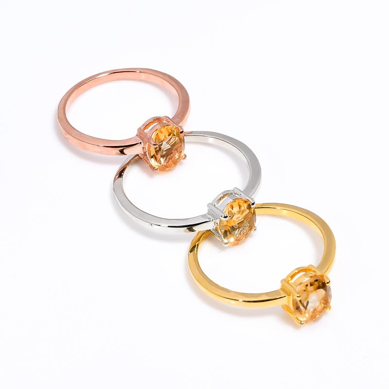Bague citrine naturelle en argent pour sublimer vos tenues de soirée - 3