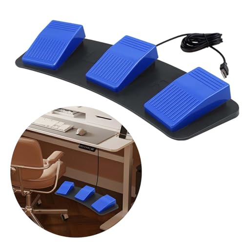 Pedal triple USB programable con 3 teclas para control de juegos y comodidad 7