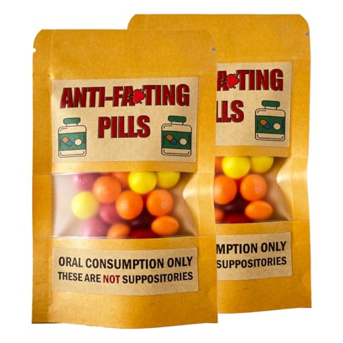 2 Pack Gag Gifts, Funny Gifts for Men, Birthday Gifts for Men, 30th 40th Birthday Gifts for Him, Joke Gifts for Boyfriend, Teen Boys, Grandson, Easter Basket Stuffers –Prank Pill Box Without Sweets