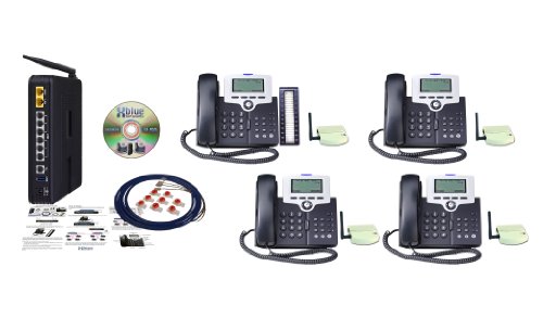 XBlue XB4704-WiFi X-50 Wi-Fi 4-Phone VoIP Telephone System Bundle