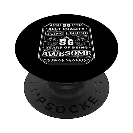 56 Años De Ser Impresionante 56 Años 56 Cumpleaños Hombre PopSockets PopGrip Intercambiable