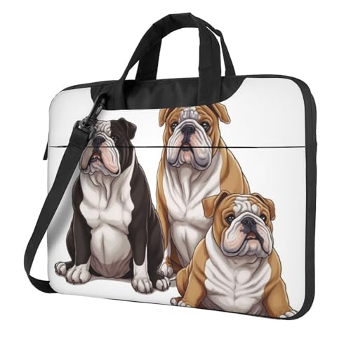 Sacoche ordinateur portable English Bulldogs 14 pouces noire