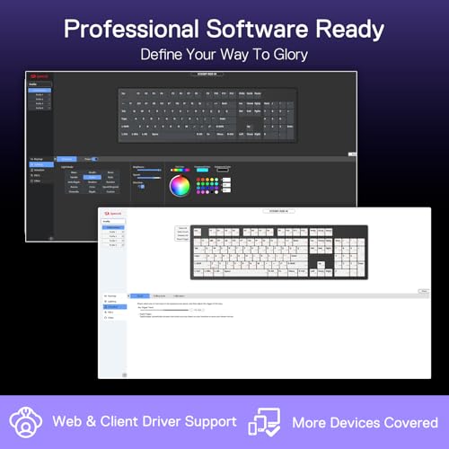 Image of Redragon K556 HE Rapid Trigger Gaming Keyboard, 100% 104 Keys Wired Mechanical Keyboard w /Hyper-Fast Actuation, Dedicated Hall Effect Magnetic Switch, 2-Layer Noise Dampening, Original Aluminum Base