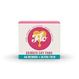 FLO Bamboo Pads with Wings, Feminine Period Care, Organic Menstrual Products, Plant-Based, Sanitary