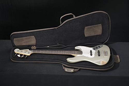 Dark Brown Buffalo Nubuck Electric Bass Guitar Bag - Image 4