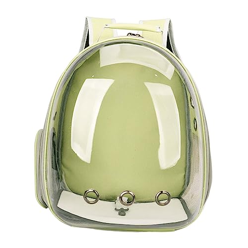 Folpus Sac à Dos De Transport pour Chiens, Espace pour Animaux De Compagnie Capsule Sac à Dos, Sac De Voyage pour Animal Domestiqu avec Ventilation sur 3 Côtés pour Petit Chien, Chat - Vert